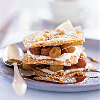 Sautéed Grape Napoleons