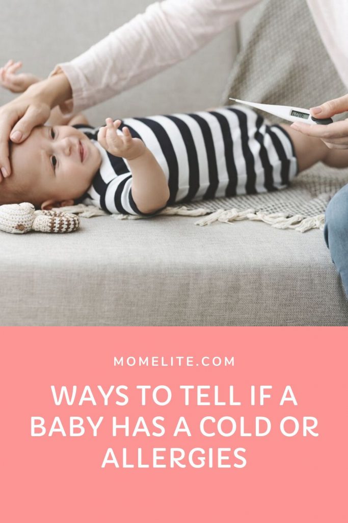 Ways to tell if a baby has a cold or allergies