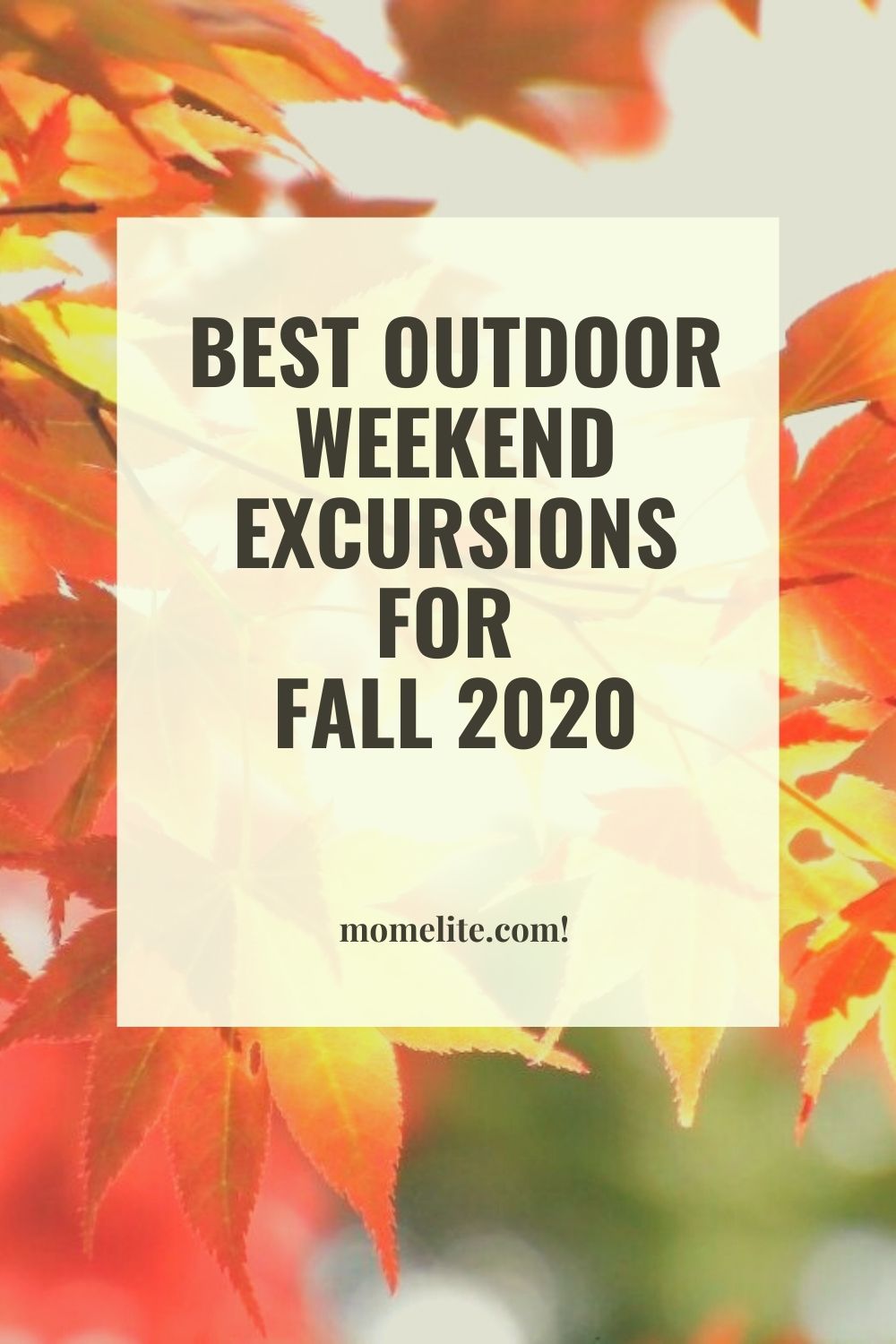 BEST OUTDOOR WEEKEND EXCURSIONS FOR FALL 2020